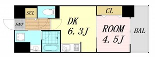 中津駅 徒歩5分 11階の物件間取画像